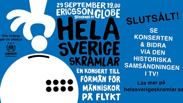 Historisk samsändning för slutsålda Hela Sverige skramlar! 