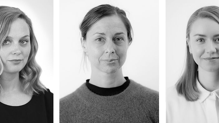 Ásdís Andersdóttir, Frida Gustafson och Anna Björkegren