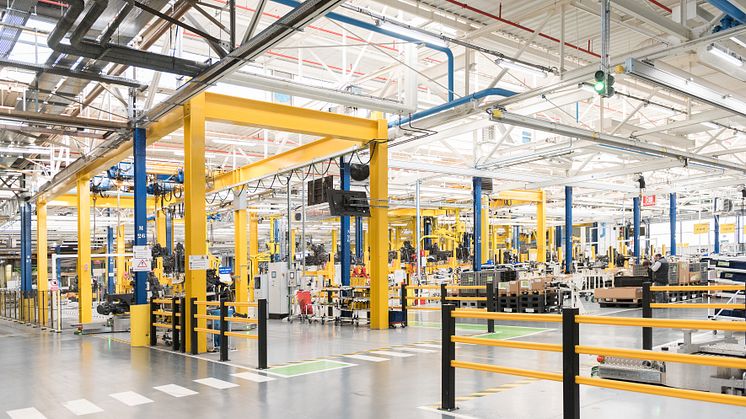 En del av fabriken som renoverades under 2018. 