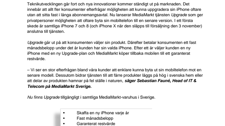 Upgrade – ny tjänst gör det enklare att byta iPhone oftare
