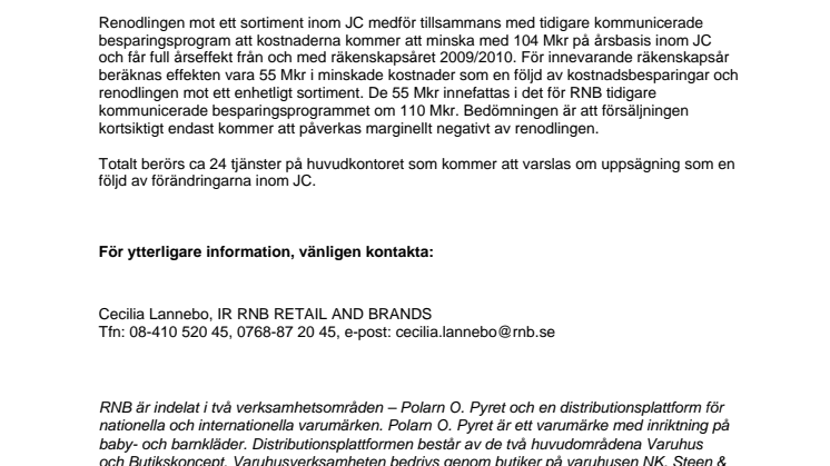 RNB förtydligar JC konceptet