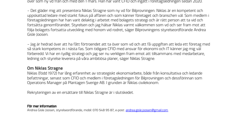 Pressinfo_Niklas Stragne_ny vd för Bilprovningen.pdf