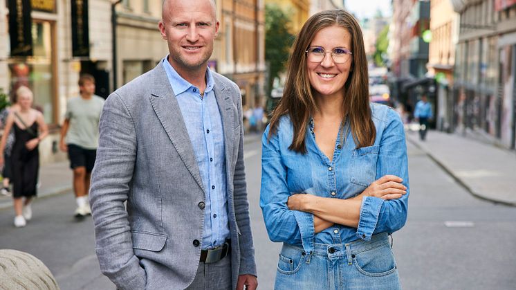 Markus Wikner och Evelina Stucki. Fotograf: Fredrik Persson.