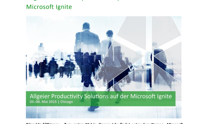 Allgeier Productivity Solutions spricht auf der Microsoft Ignite