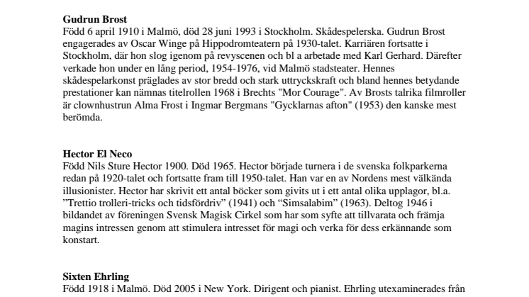 19 Malmöartister - bilaga