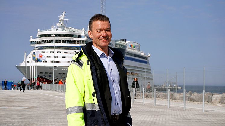 Cruise quay in Visby has opened