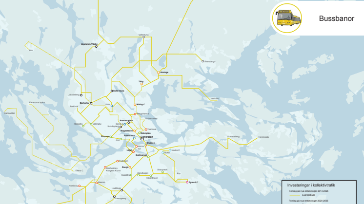 MP KARTA "Stockholms Bussbana" 