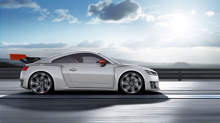 Audi TT clubsport turbo silver grey right side