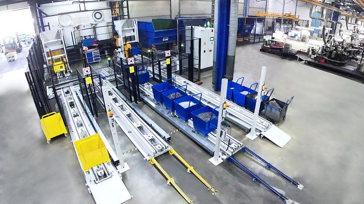 Spåncentrifugeringsanläggning hos Bufab Lann i Värnamo