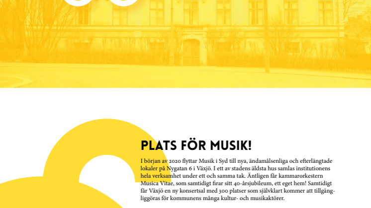 Nygatan 6 – Musik i Syds nya hus i Växjö