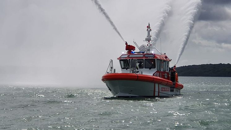 Image - Fischer Panda UK - Fischer Panda UK has joined with aluminium boat builder Aluminium Marine Consultants (AMC) to equip their latest high-performance fire-fighting vessel,  Barracuda, with air conditioning, power and digital switching systems