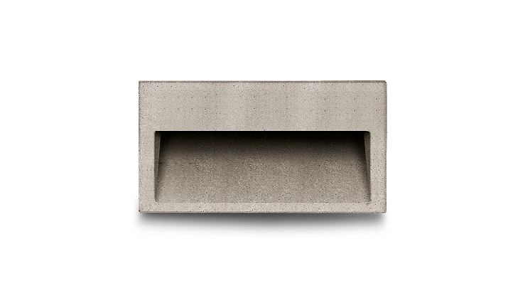 Concrete wall recessed luminaire