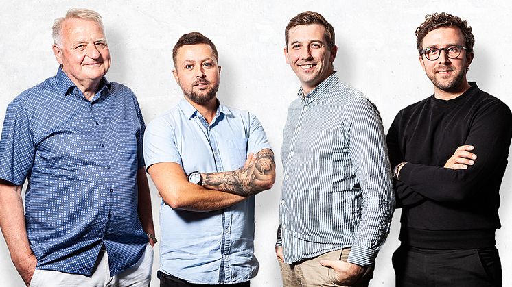 Från vänster: Carl Johard, Andreas Hjorth, Victor Molén och Fredrik Hammargården.