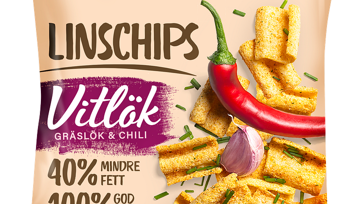 Ljusare bakgrund Linschips Vitlök, gräslök & chili.png