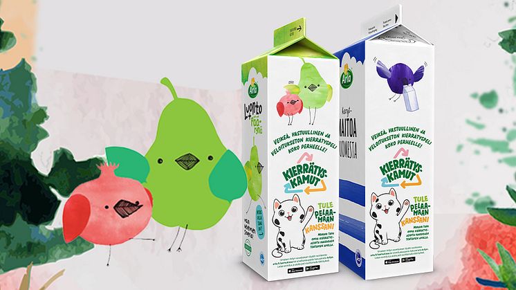 ​Joka kolmas perhe kierrättää enemmän lasten ansiosta – Arla ja UPM innostavat kierrättämään uudella pelillä