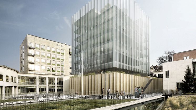 Handelshögskolan i Göteborg, förslag 4: Unus et Vertere, Från gården