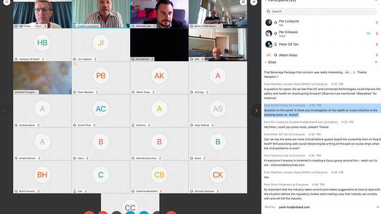 Screen shot from the launch of TDoS Webinar