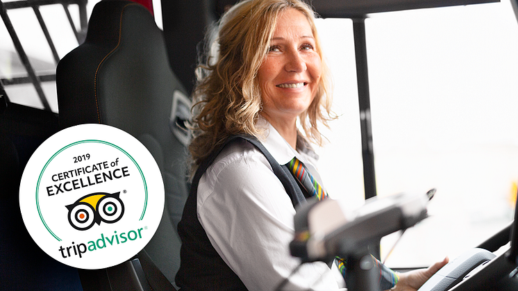 För andra året i rad får Flygbussarna TripAdvisors utmärkelse Certificate of Excellence.
