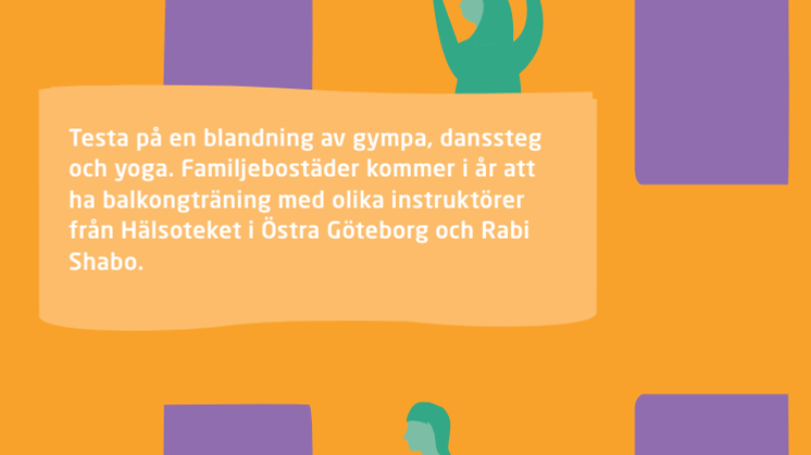Program balkongträning i Bergsjön