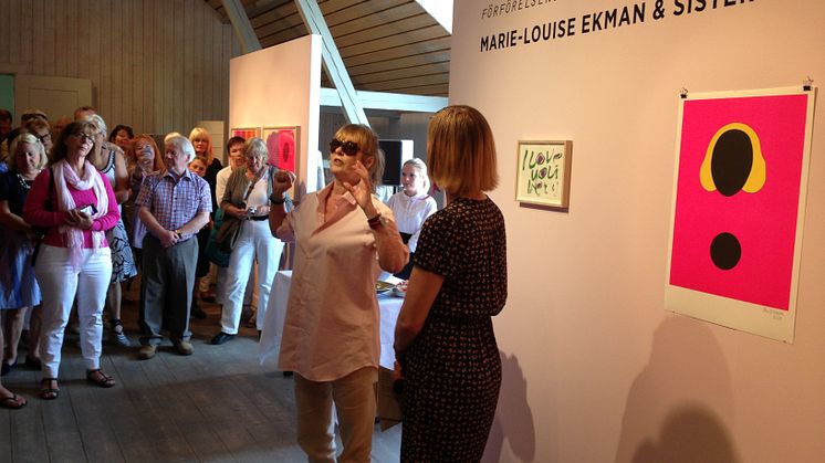 Lyckad vernissage med Marie-Louise Ekman