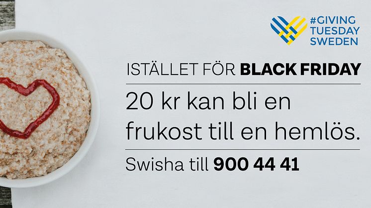 Räddningsmissionen samlar frukostar på Giving Tuesday
