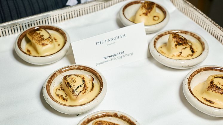 Norwegian cod canapés
