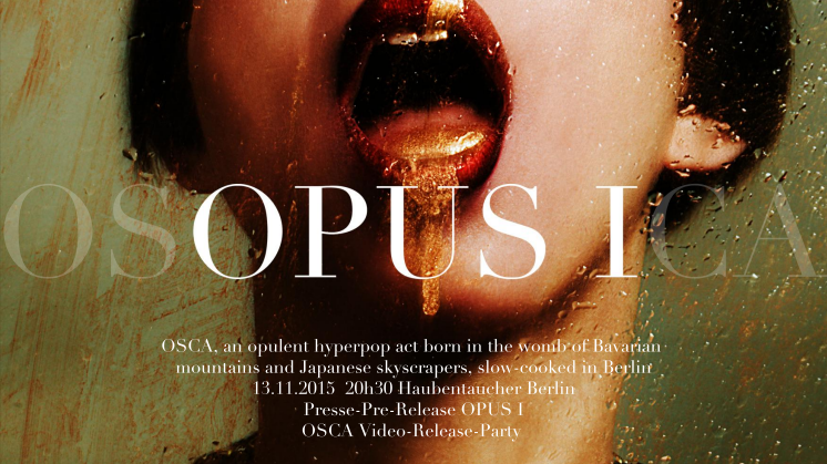 Presse-Pre-Release OPUS I & Video "RUN FASTER RUN" am 13.11. 2015 w/ Afterparty