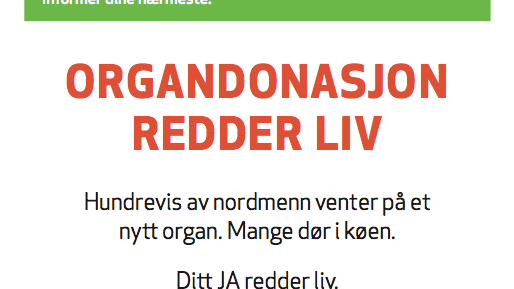 Donorkortet blir nytt