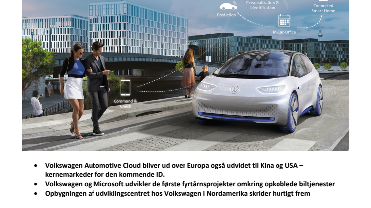 Volkswagen og Microsoft giver opdatering på samarbejdet omkring Automotive Cloud
