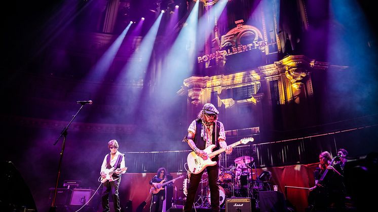 Jeff Beck og Johnny Depp fra Royal Albert Hall (foto: Christie Goodwin)