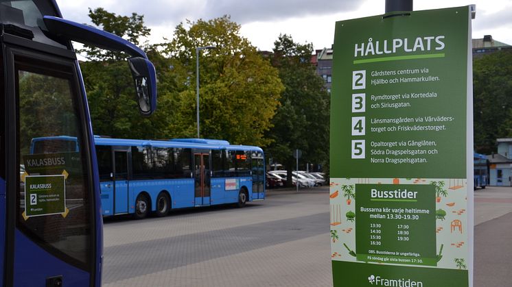 Gratis bussresor till Kulturkalaset.