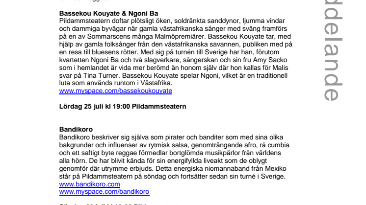 Dansant helg på Pildammsteatern