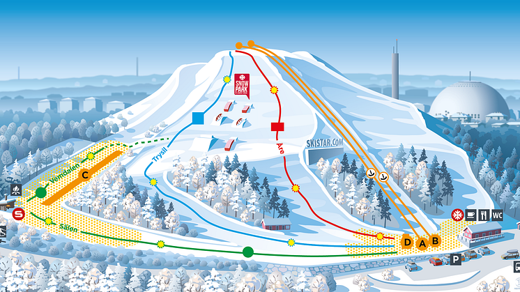 SkiStar Hammarbybacken Stockholm_Slopes_lift map 23_24
