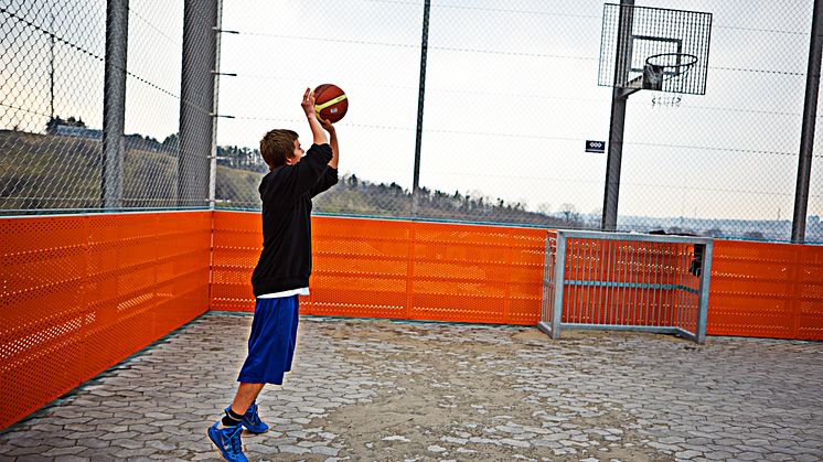 Basket på taget af Henius House