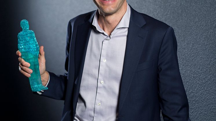 Stefan Krook, en av tre pristagare 2017