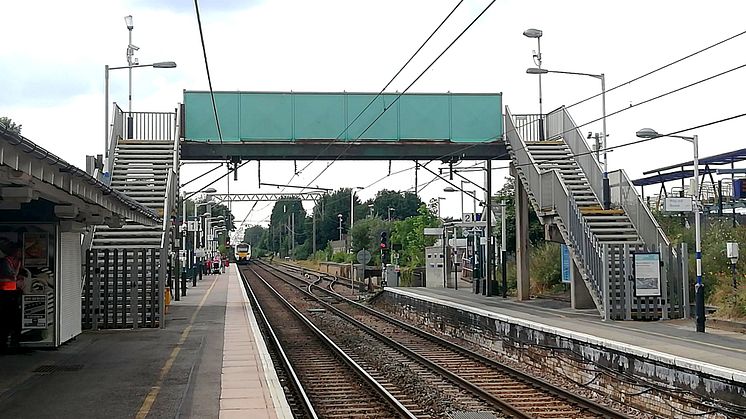 Royston station footbridge is closed pending structural repairs