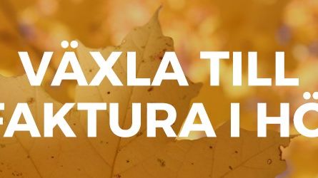 Växla till e-faktura i höst!