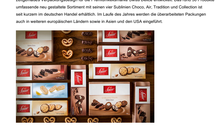 Neuer Markenauftritt für Swiss Delice von Brand Union Germany