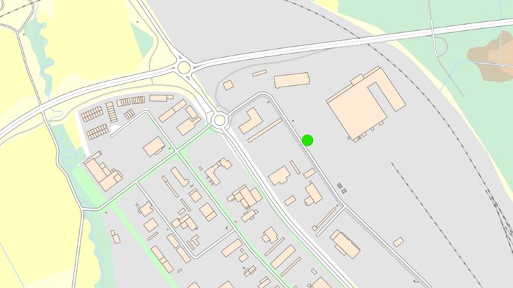 Karta till laddstationen på Västerslätt