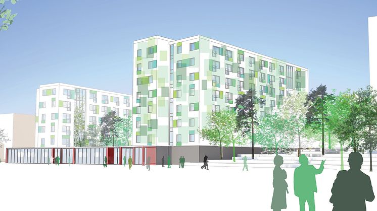 Förslag studentbostäder, KTH, Stockholm: SBC Bo och ETTELVA