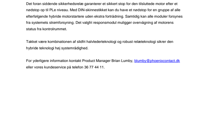 Modulære hybride motorstartere