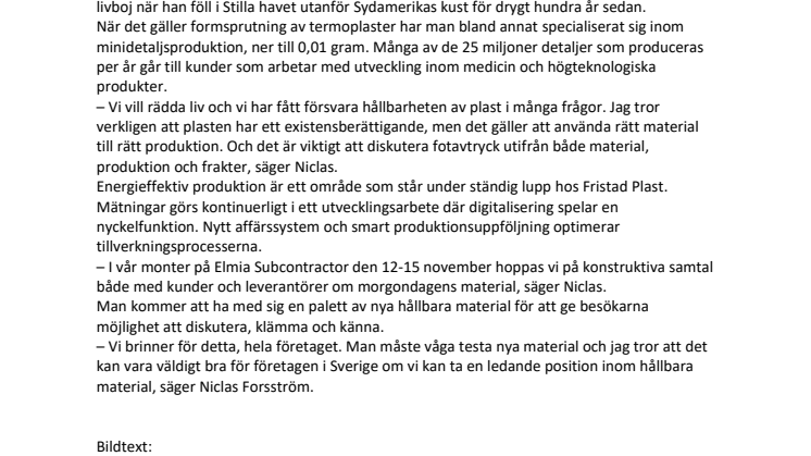 Dags att rädda liv med hållbara material