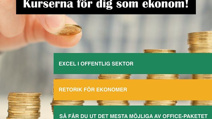 Kurserna för dig som ekonom!