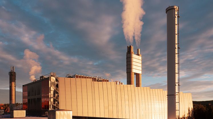 Det planlagte karbonfangstanlegget skal fange CO2 fra Celsios avfallsforbrenningsanlegg på Klemetsrud i Oslo | Foto: Hafslund Oslo Celsio, Einar Aslaksen