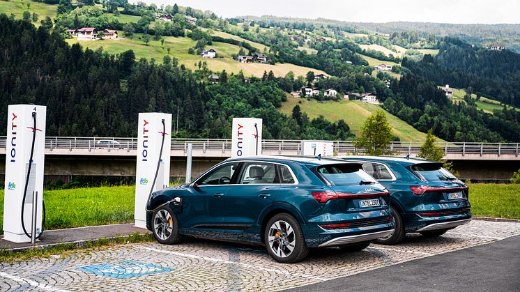 3x Audi e-tron 55 quattro på langturstest