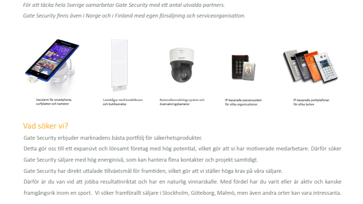 PDF: Gate Security söker säljare