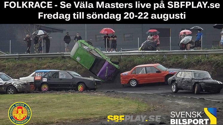 Medlemserbjudande – Se Folkracefestivalen Väla Masters live på sbfplay