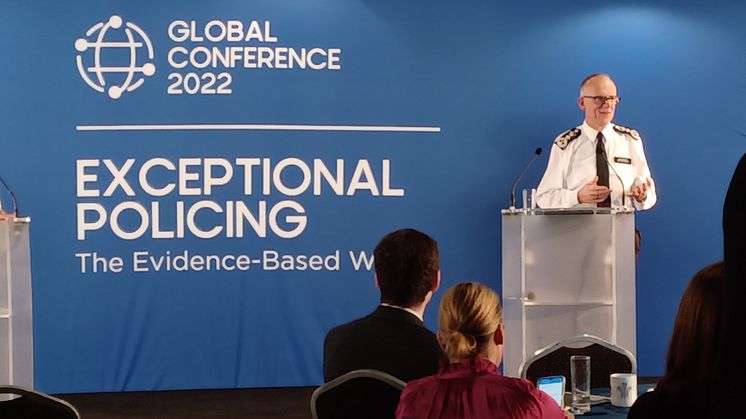 [Sir Mark Rowley addressing the Exceptional Policing conference] 