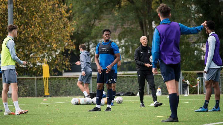 Coree Wilson at The Brache, Luton Town's training ground 