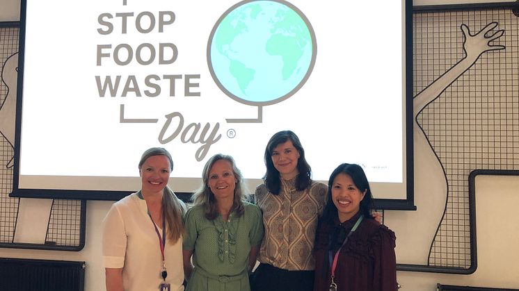 F. v: Julie Aasheim, Mette Nygård Havre, Kristine Ullaland og og Maria Williams inspirerte på Stop Food Waste Day-frokostmøte på Media City Bergen